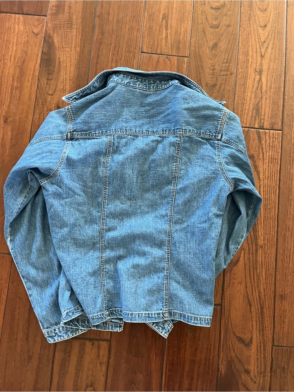 Vintage Disney Denim Jacket with Mickey Mouse Embroidered Patches - Picture 3 of 4